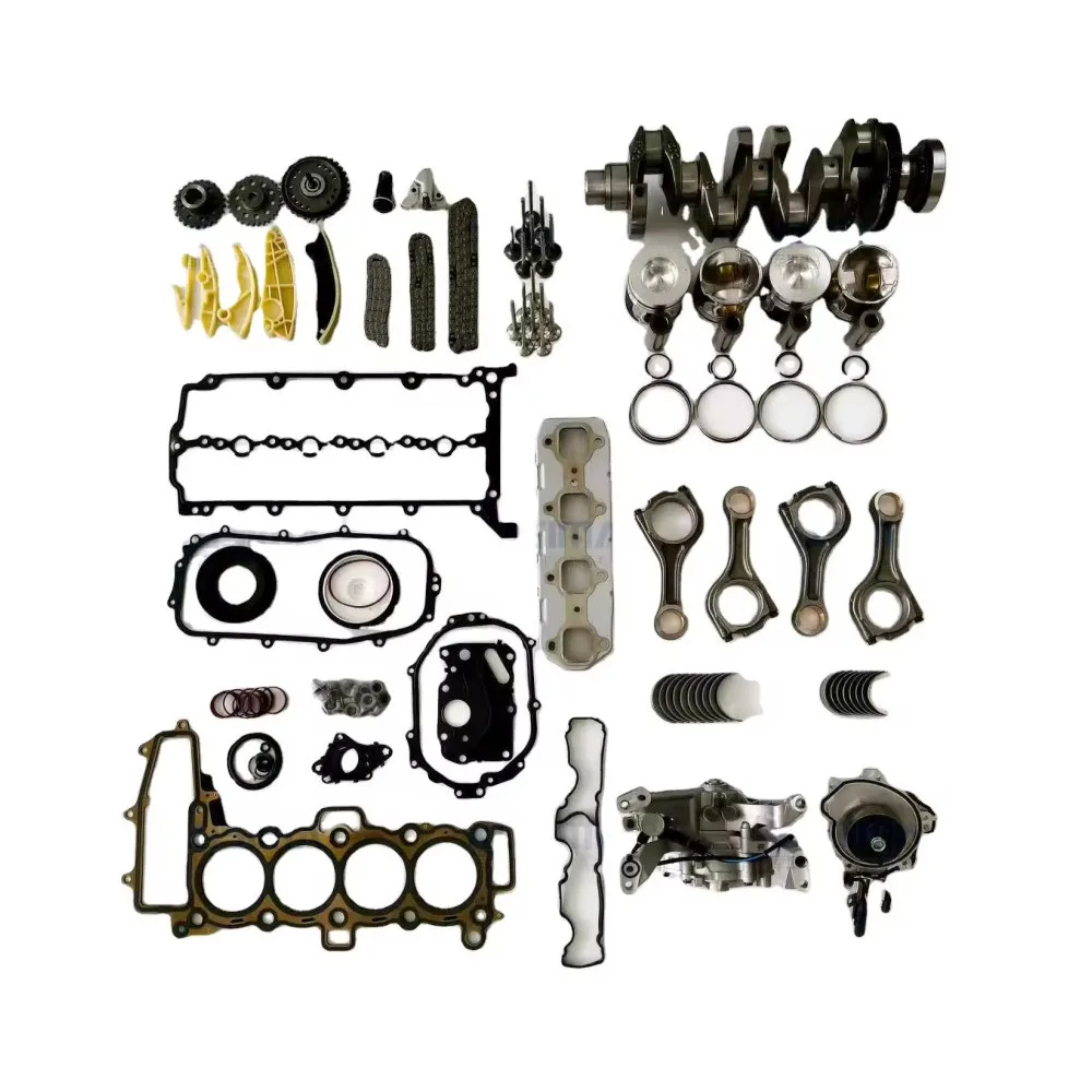 

204DTD 204DTA Engine Piston Crankshaft Con Rod Bearing Timing Chain Full ket Kit Engine Valve Water Pump Oil Pump