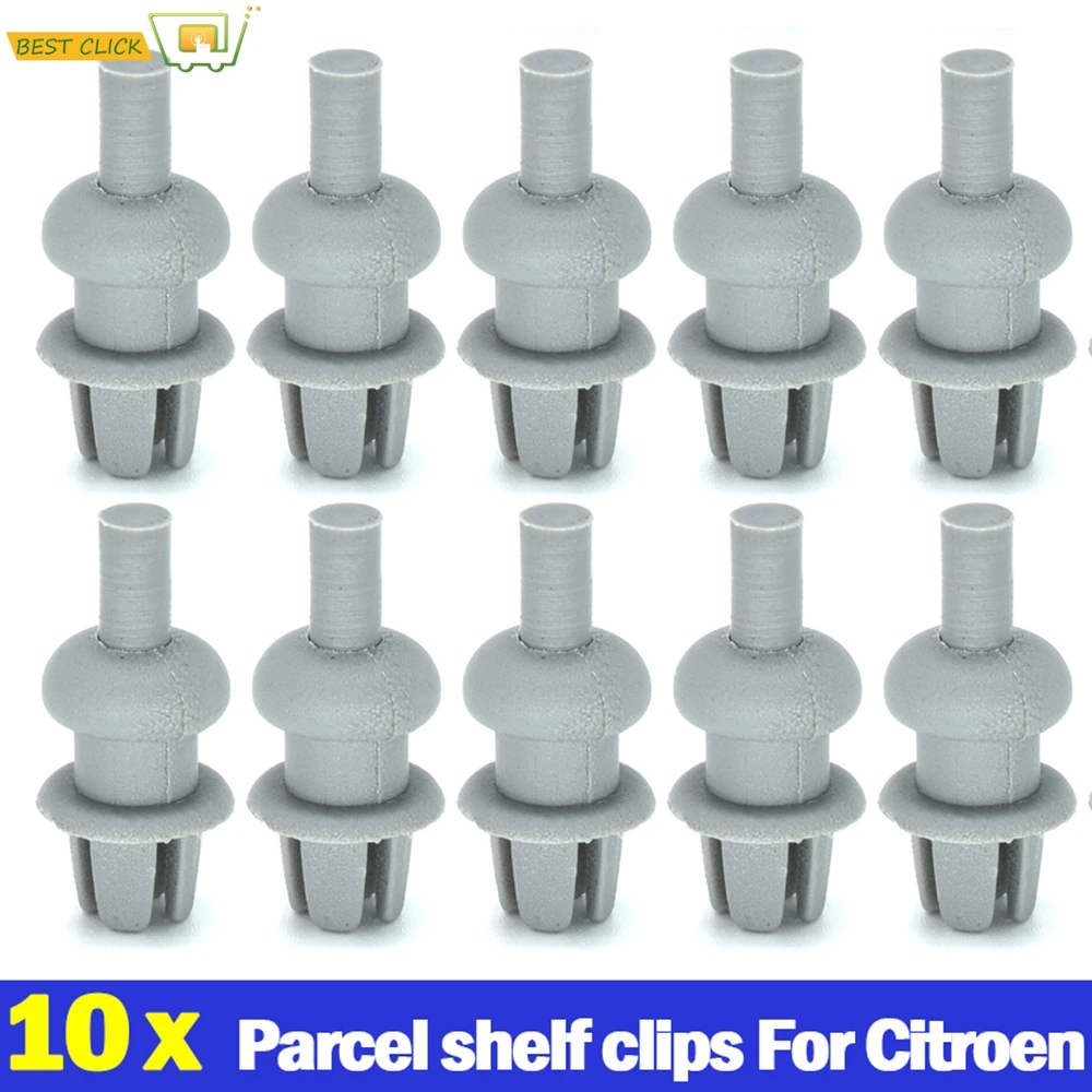 10pc Parcel Shelf Cord Clips FOR CITROEN SAXO C2 C3 XSARA Picasso DS3 XM Mounting Boot Rear Trunk Strap String Hook Mounting