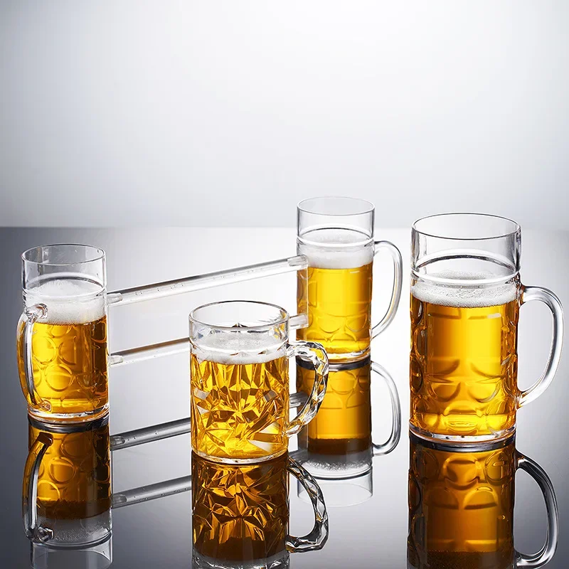 Shatterproof Beer Mug Unbreakable Acrylic Drinking Cups Juice Glasses for Water