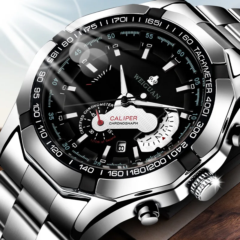 Men's Quartz Watch Trendy Waterproof Luminous Fashion Wristwatch For Male Students Perfect For Daily Wear School Outdoor Action