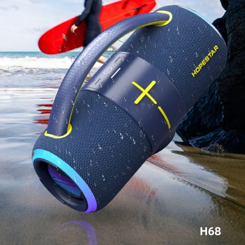 H68 Caixa De Som Bluetooth Boombox Outdoor Waterproof Portable Wireless Speaker HIFI Stereo Surround 4 Kinds of Playback Modes