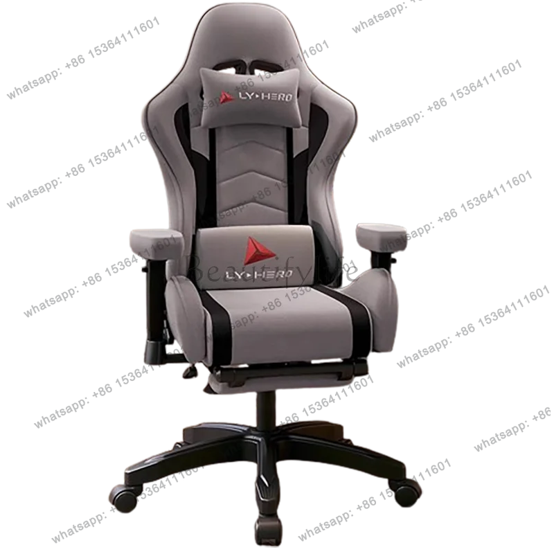 

Modern Grey Office Chair Minimalist ﻿pillow Stylish Ergonomic Gaming Chair Comfy High Back Cadeira Para Computador Furniture