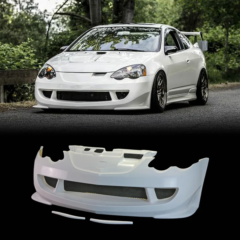 For Integra DC5 Acura RSX MU Style Front Bumper (Pre-facelifted model) Vehicle Front Air Flow Exterior Trim Upgrade Parts