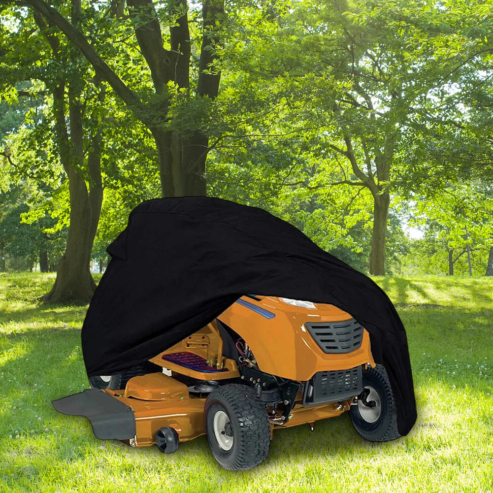 1PCS Heavy-Duty 210D Oxford Waterproof Dustproof Riding Mower Cover For Outdoor Riding Mower For Yard Tractor Storage