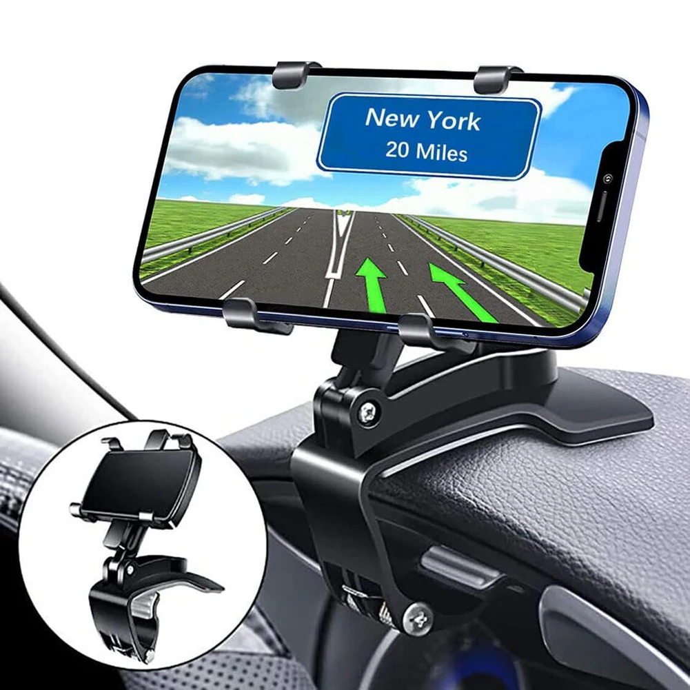 

Auto Grip Mobile Phone Fixed Bracket 360 Degree Rotating Car Mobile Phone Mount Foldable Rearview Mirror Navigation Bracket