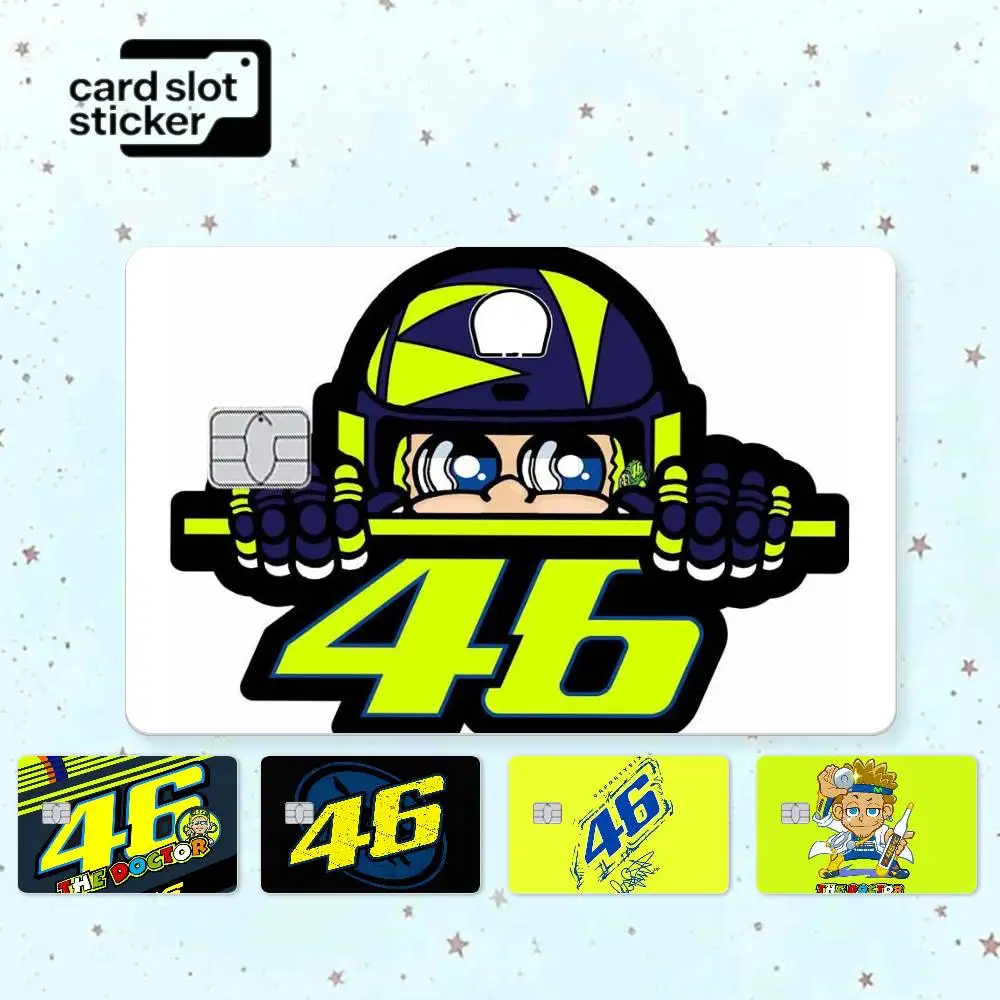 

Valentino Rossi Moto 46 Credit Card HD Stickers Game Card Decal Small Chip Waterproof Sticker Gift