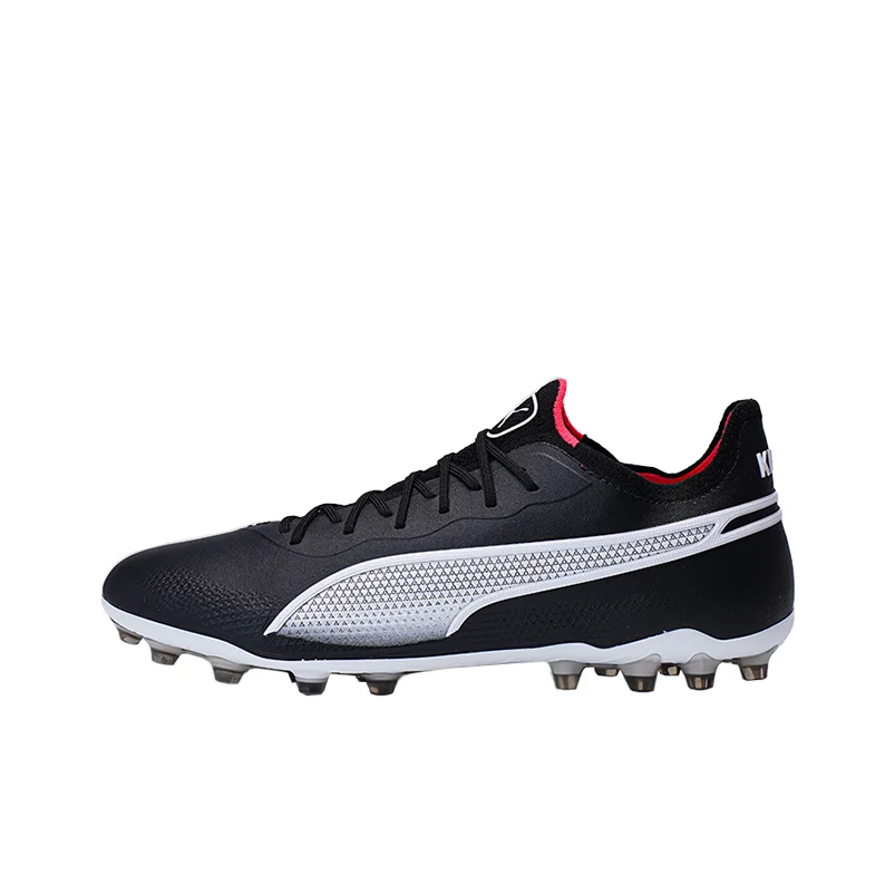 PUMA King Ultimate Comfortable MG Multi Ground Artificial Turf Abrasion Resistant Soccer Shoes Unisex Black 107252-01