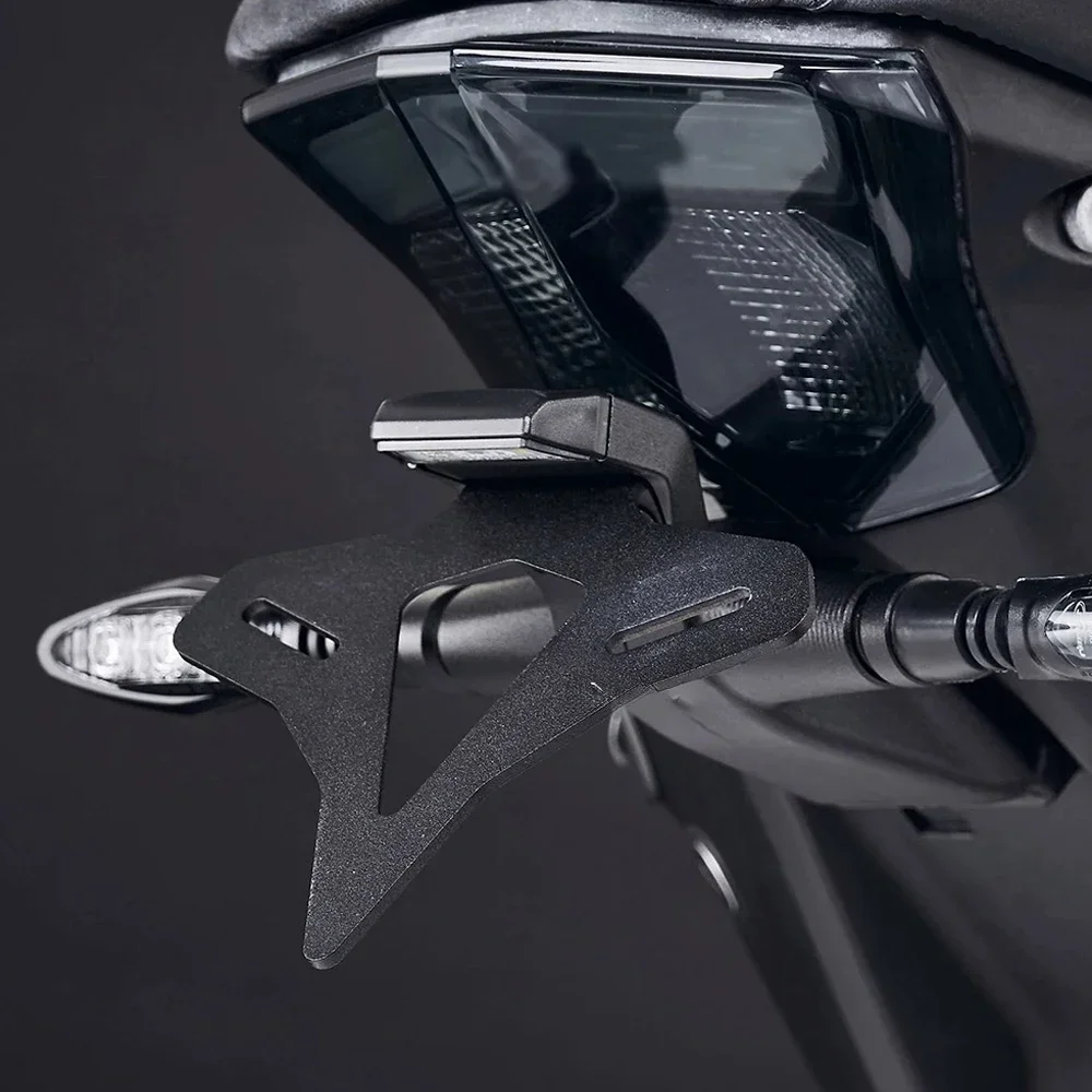 الدراجات النارية الخلفية قصيرة الذيل لوحة ترخيص حامل رقم حامل مع مصباح ليد ل 1290 سوبر ديوك R 2020 2021 2022 2023 2024 #4