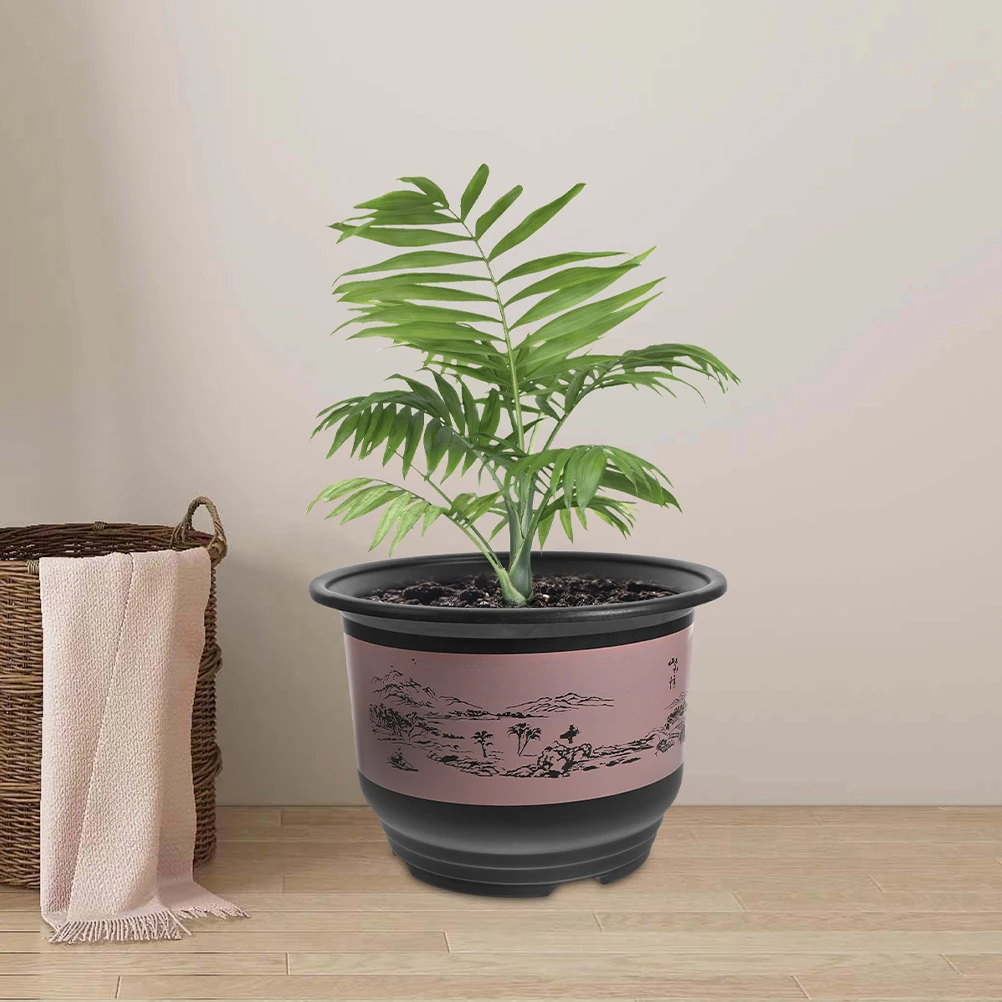 

2 Pcs Orchid Pot Reusable Flower Small Succulent Pots Household Round Plastic Mini Plant