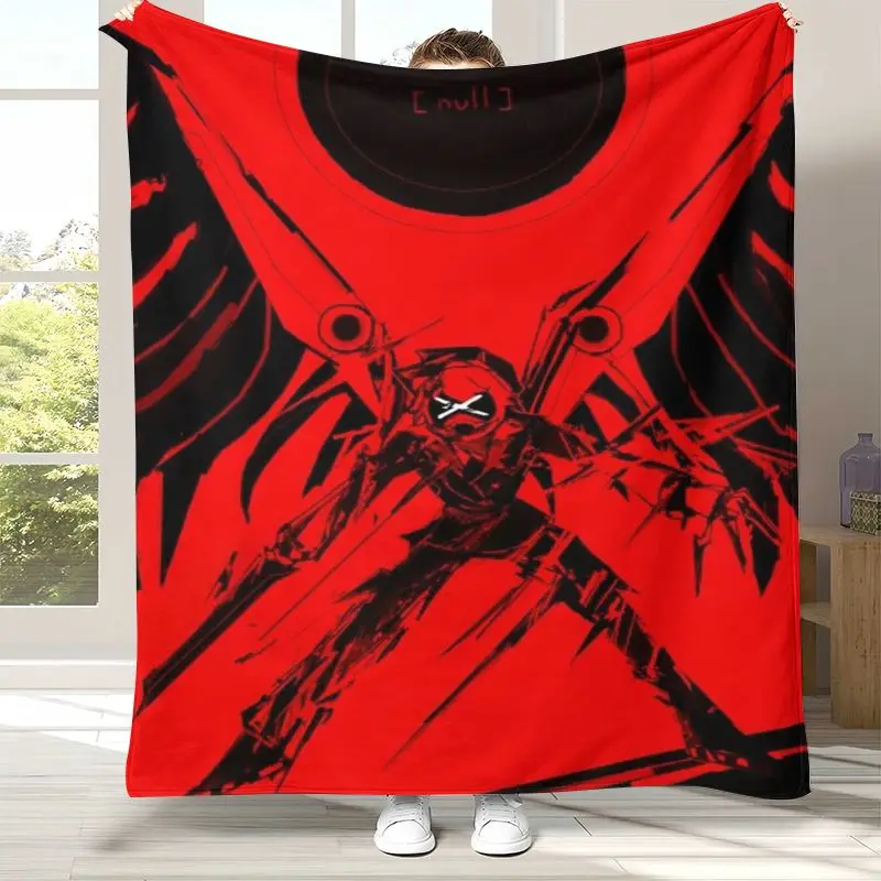 Murder Drones Uzi N Cyn Cartoon Flannel Throw Blanket,Cozy Warm Blanket for Bed,Sofa,Living Room,Picnic,Camping,Home Decor,Gift