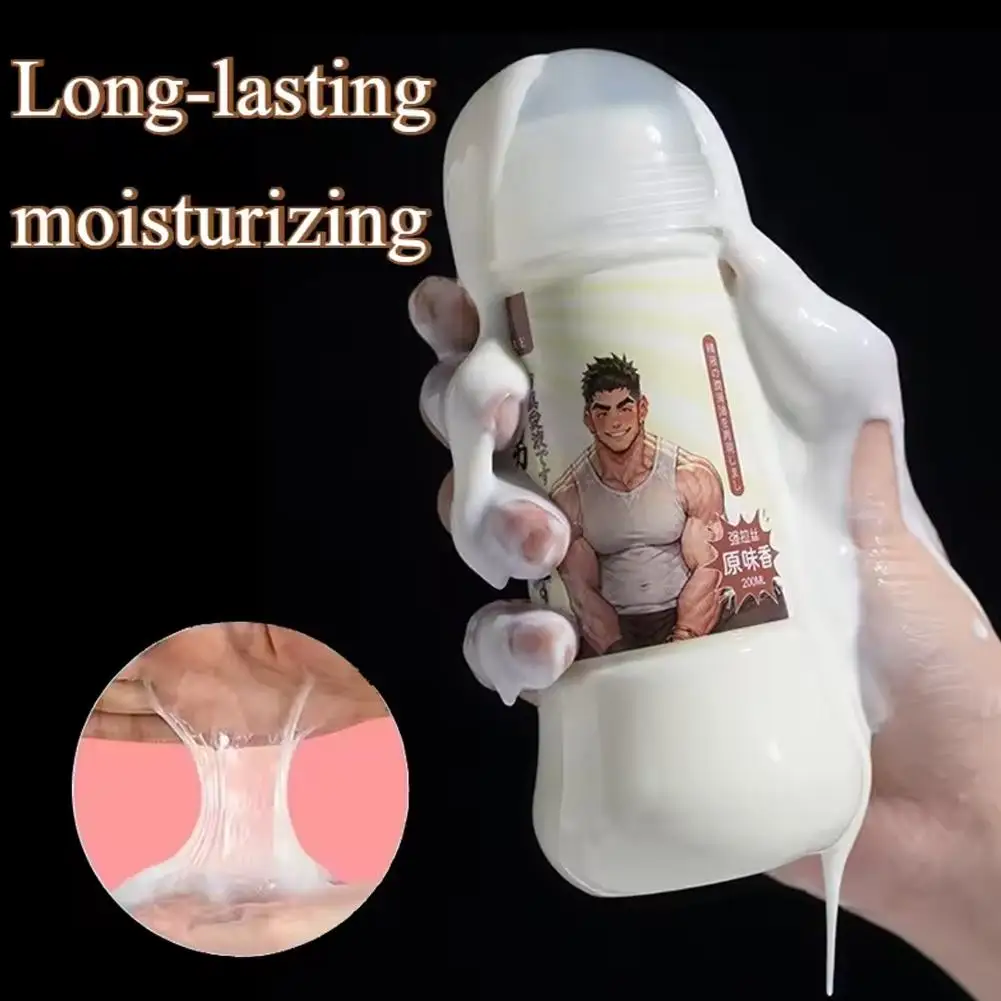 زيوت التشحيم تشبه السائل المنوي طويلة الأمد - تركيبة كريمية سميكة مائية للنساء، تشحيم قائم على الجنس، التشحيم الشرجي، الرجال والأزواج