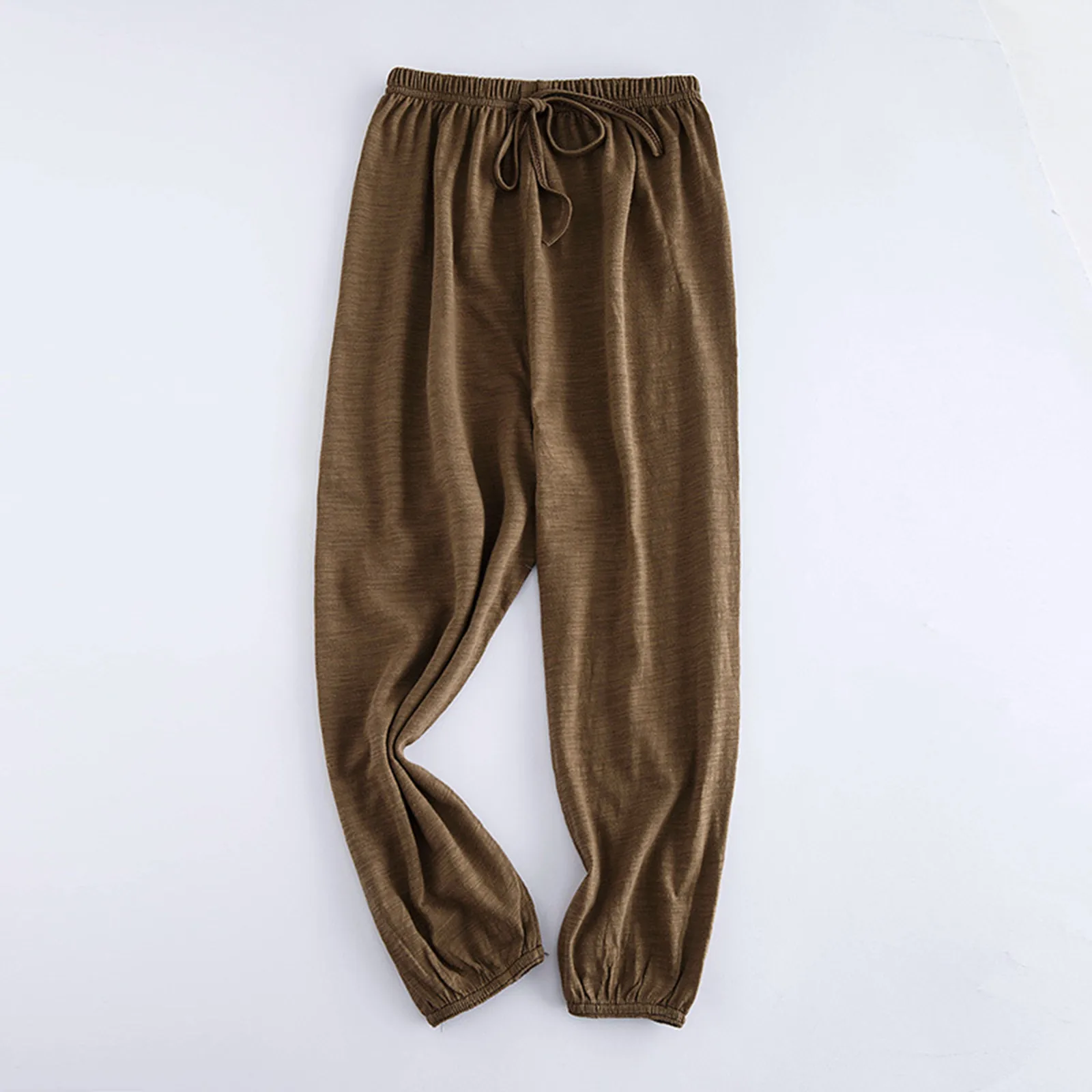 Summer Children Pants Cotton Thin Breathable Prevent Mosquito Pants Kids Solid Color Trousers Boys Girls Long Loose Bottoms