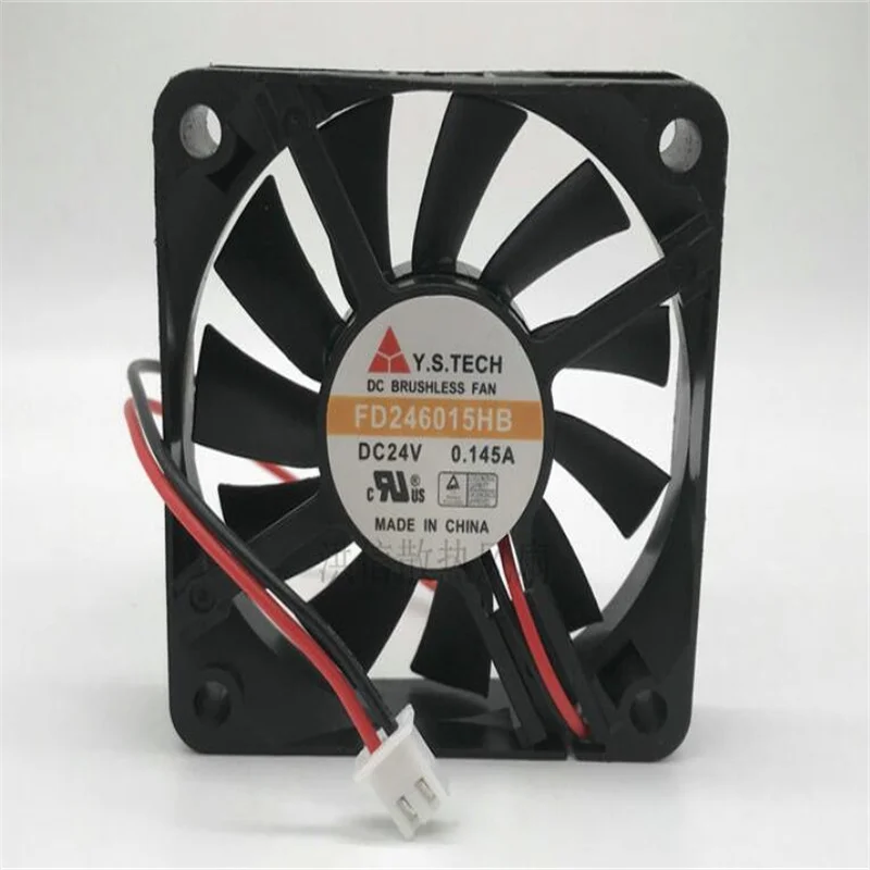 

FD246015HB 6CM DC24V 0.145A 6015 two-wire inverter cooling fan