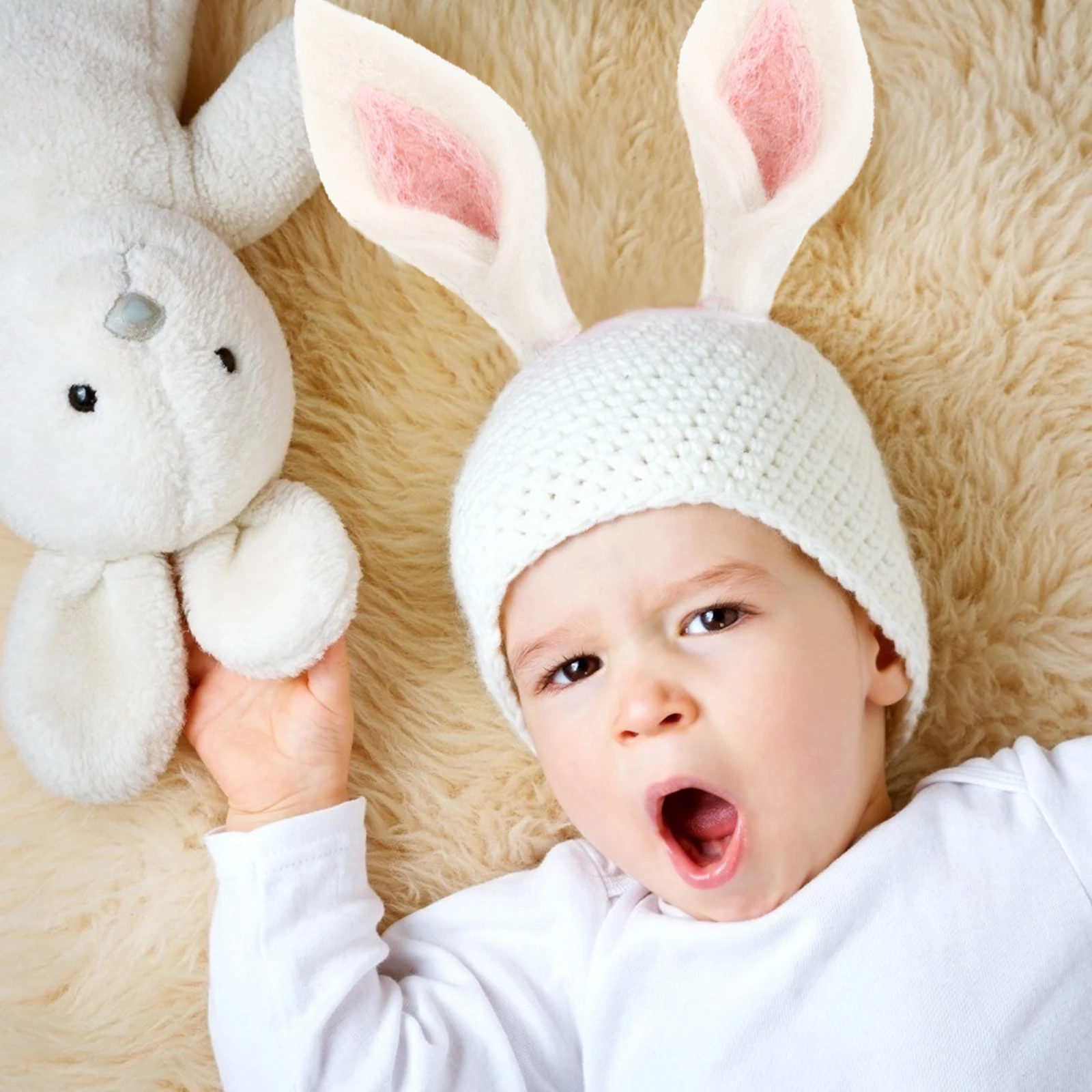 

Rabbit Ear Hair Accessories Mini Bunny Ears Wool Felt Easter Crafts Diy Supplies White Decorations Party Favor Safe Comfortable