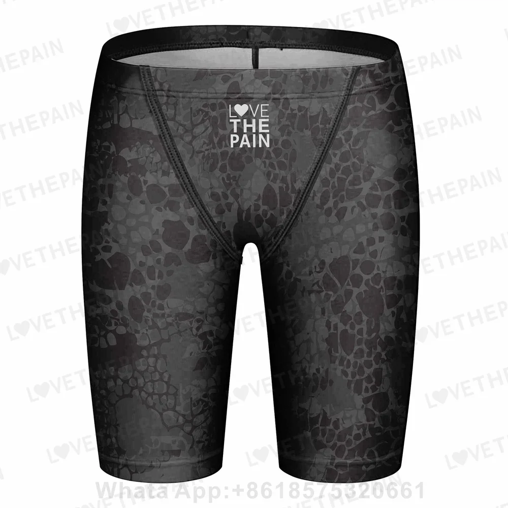 2026 Men's Swim Jammer Swimsuit Shorts Swimming Trunk Swimwear Beach Swim Surfing Sport Pants Briefs Summer Elastic Boxer Shorts
