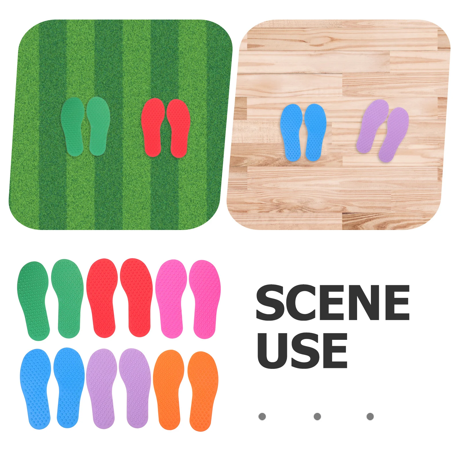 Kinderen buitensport voetvormige markers voor klaslokaal tapijt vloer antislip behendigheidstraining zintuiglijk spelen