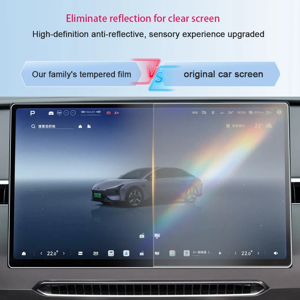 Für XPENG MONA L03.MO3 2024-2026 Mittelkonsole GPS LCD-Bildschirm Schutzfolie Gehärtetes Glas Fingerabdruck- und Kratzresistent – Detail 1