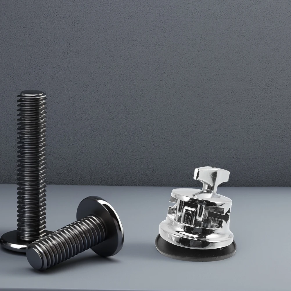 

3 Pcs Drum Leg Base Legs Bracket Holder Alloy for Floor Cymbal Clamp Arm Zinc Installation Cowbell