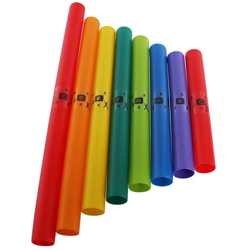 8 Tones C Major Diatonic Scale Set Percussion Instrument Tubes Kids Musical Toys Christmas Gift image 2