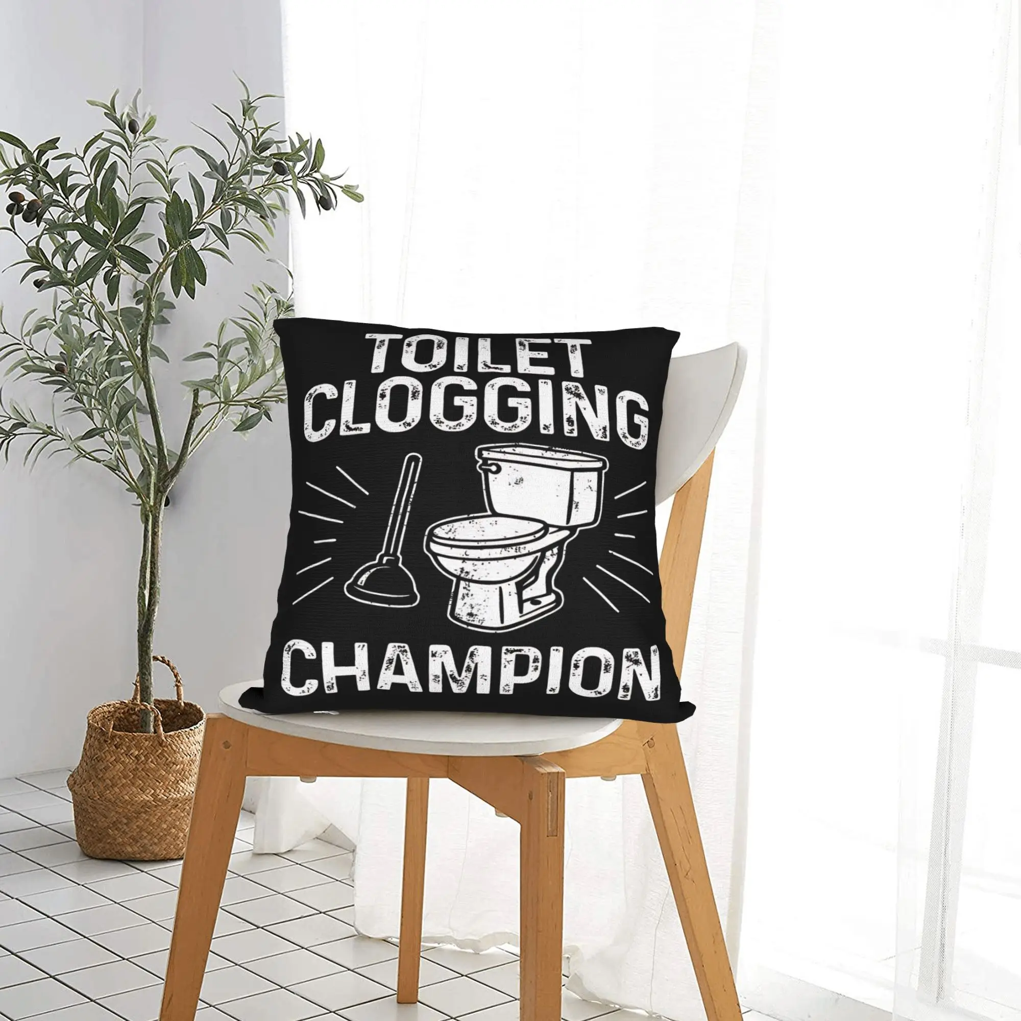 المرحاض انسداد بطل كيس وسادة غطاء وسادة ناعمة لغرفة المعيشة السرير كرسي لطيف مضحك سادات