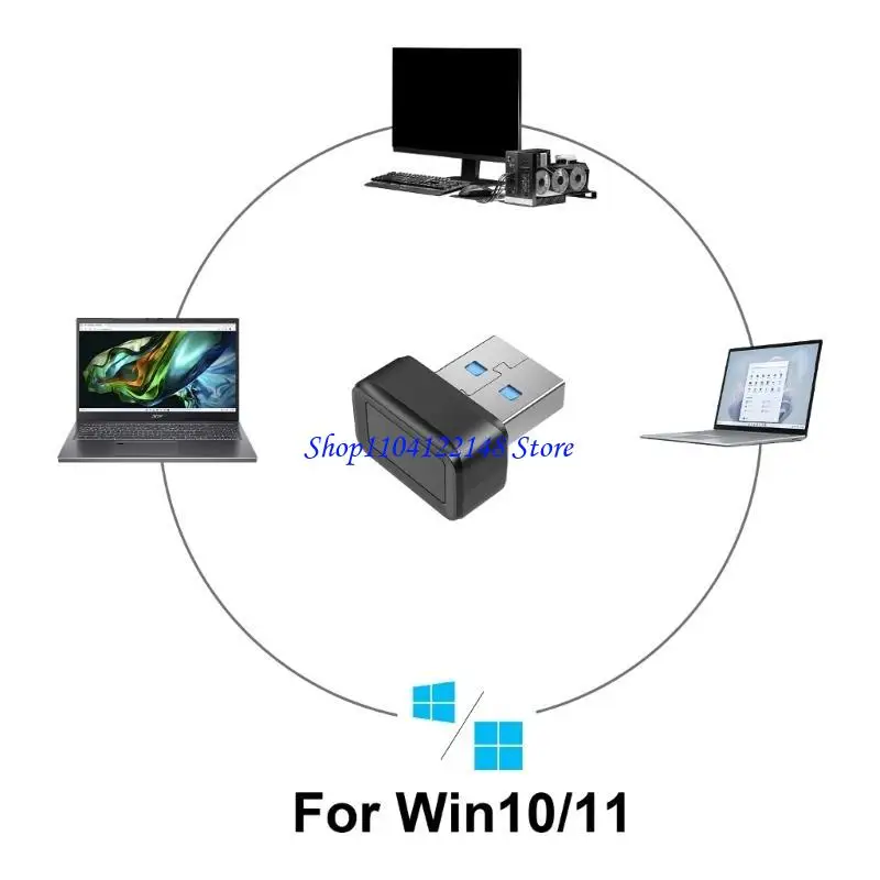 

P9FA User friendly Window Hello Fingerprint Reader for Easy Accesss 360°Detection