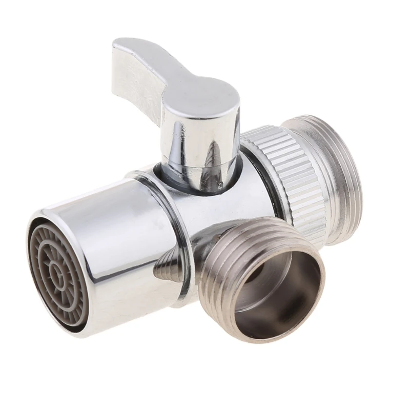 Bathroom Kitchen Brass Sink for Valve Diverter Faucet Splitter to Hose Adapter M Dropship