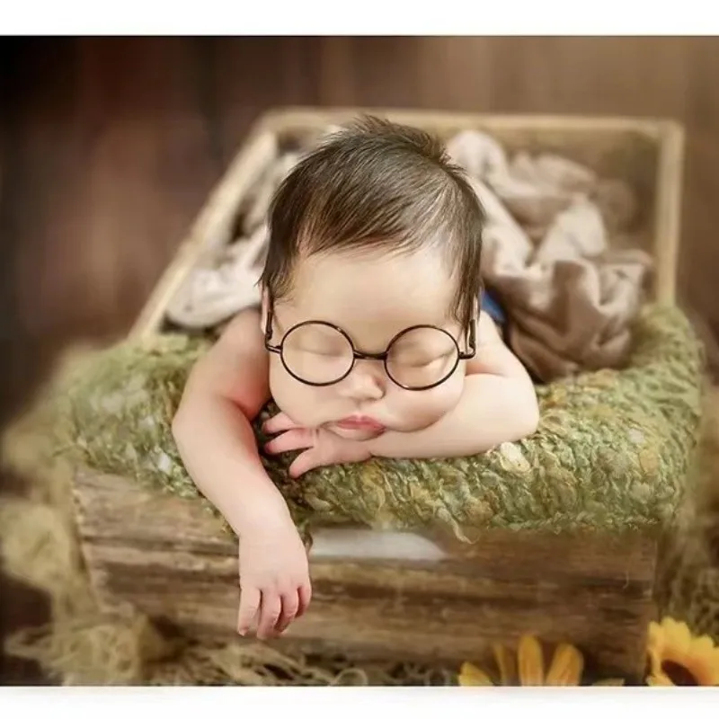 ❤️Newborn Photography Clothing Hat+Trousers+Glasses 3Pcs/set Studio Baby Boy Photo Props Accessories Clothes Outfits Fotografia