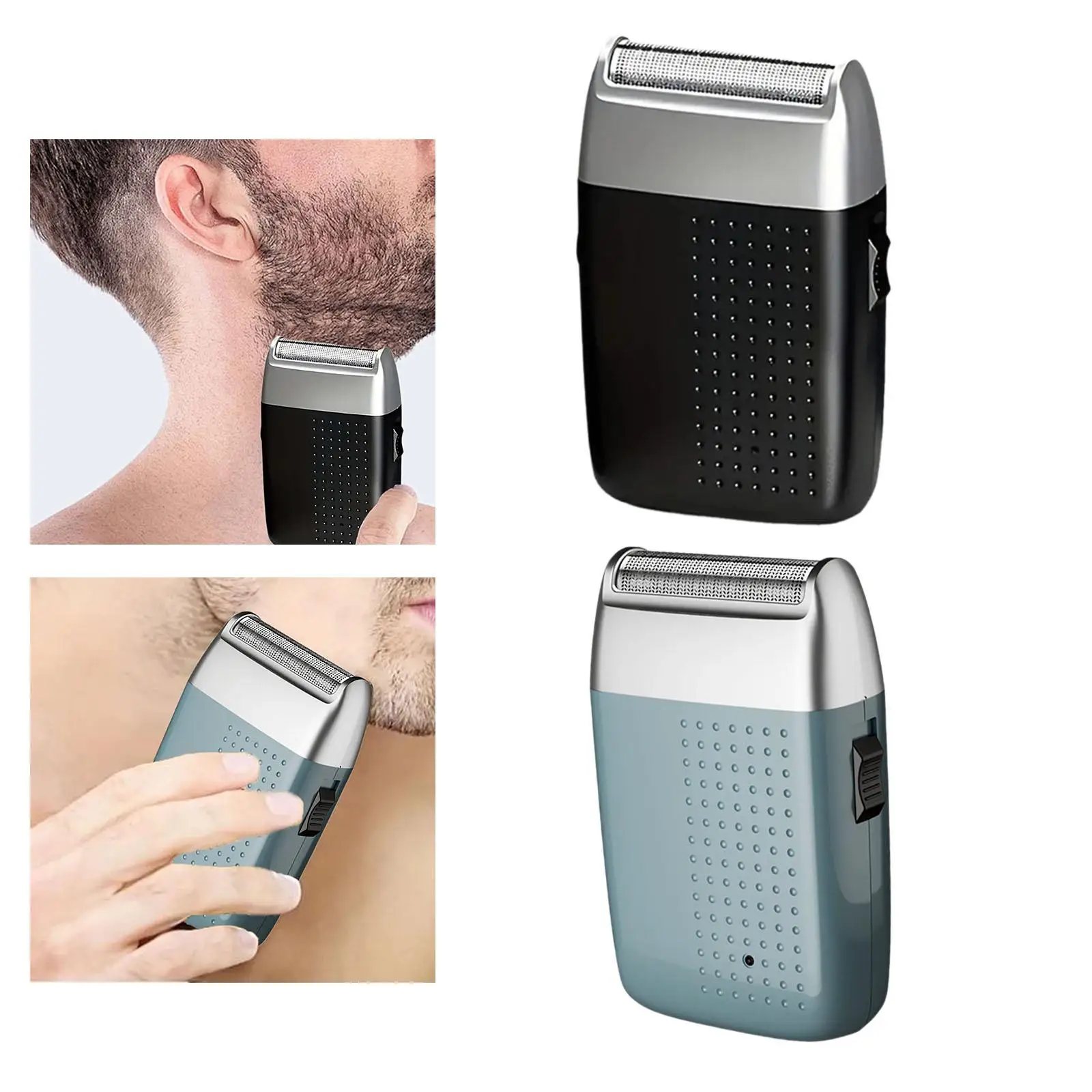 Mini Shaver para homens, tamanho pequeno do bolso, aparador da precisão, remoção do cabelo da cara, acampando, viajando, exterior, interior, presentes home do pai