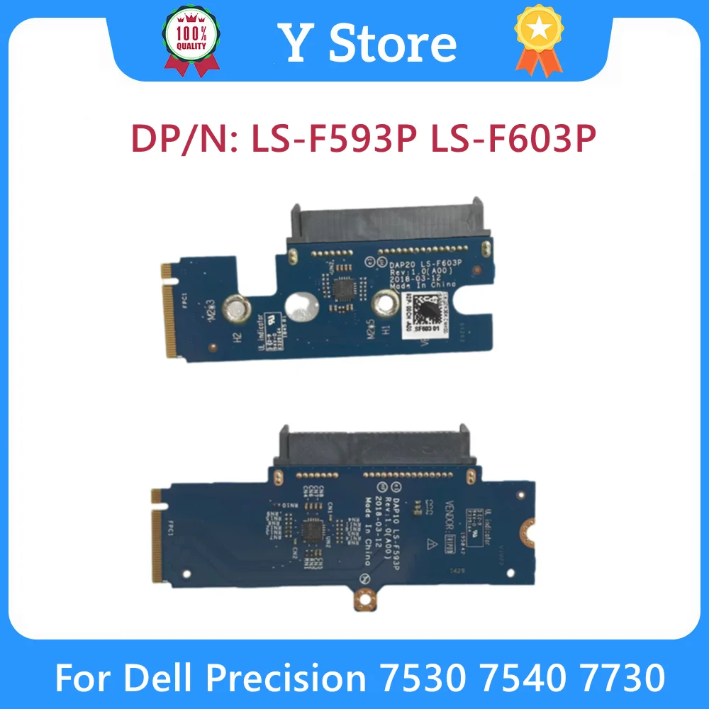 Y Store New Original For DELL Precision 7530 7540 7730 Laptop HDD Board 0PRW9D PRW9D CK36K 0CK36K LS-F593P LS-F603P