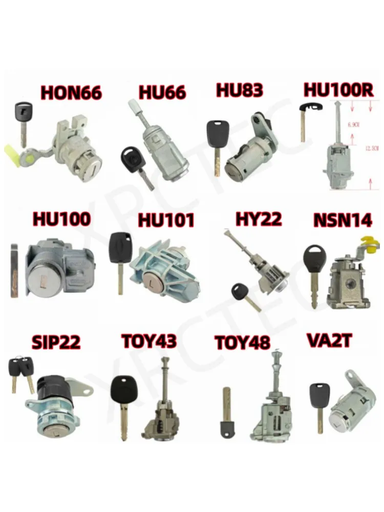 Auto-Türschloss Links SIP22 HU66 HON66 TOY43 HY22 NSN14 MAZ24 HU83 VA2T HU64 HU92 HU101 HU100R TOY48 Auto-Schlüssel-Schließzylinder – Detail 1