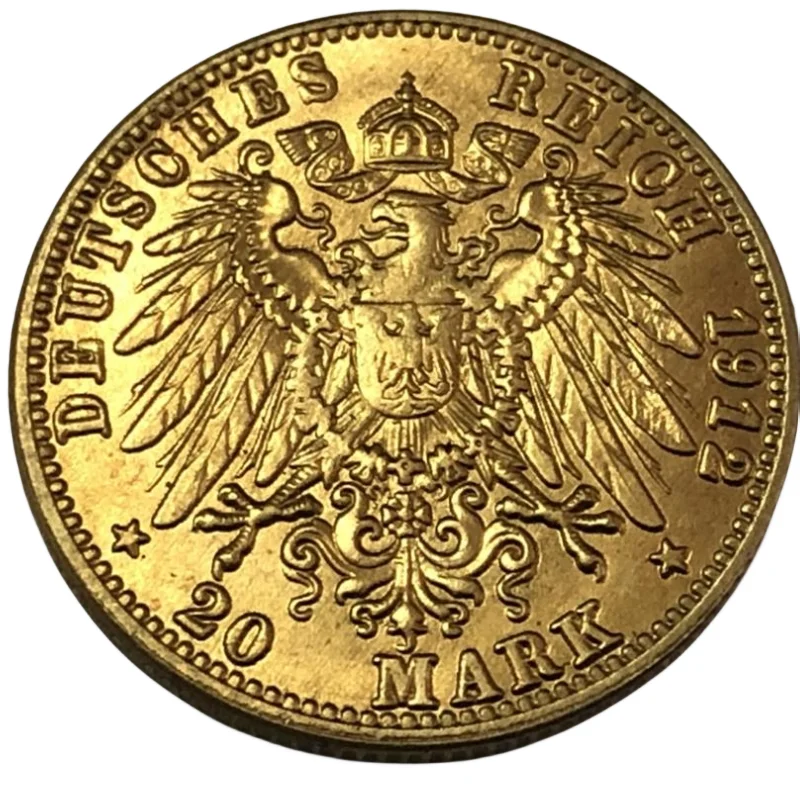 Moneda de copia del Reino de Prusia (estados alemanes), mark-wilhelm II, 1912