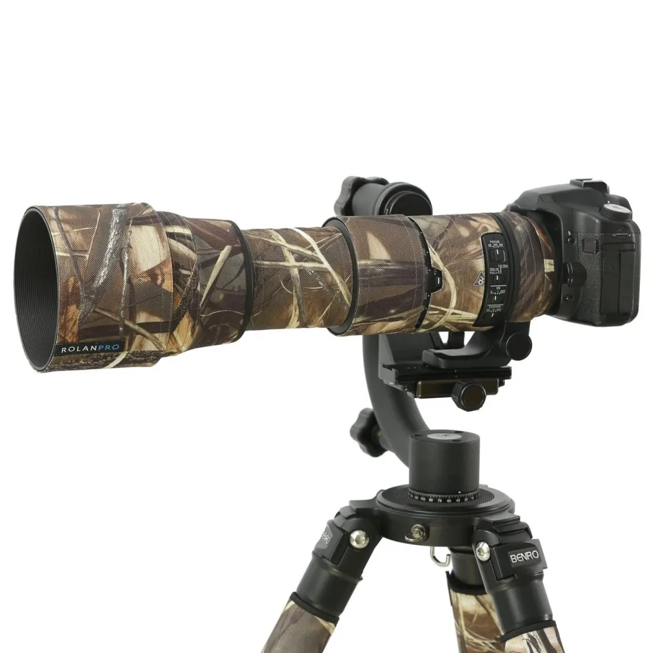 ROLANPRO Camera Lens Coat For SIGMA 150-600mm F5-6.3 DG OS HSM Contemporary Protective Sleeve Camouflage Case Rain Cover