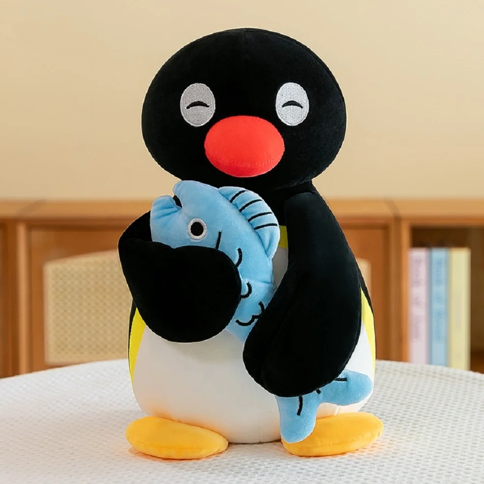 Niedliches Pinguin-Kaninchen-Plüschkissen, mollig, 3D-Neuheit, Pinguin-Puppe, Plüsch-Spielzeug, Baby-Schlafkissen, Geschenke für Kinder und Mädchen