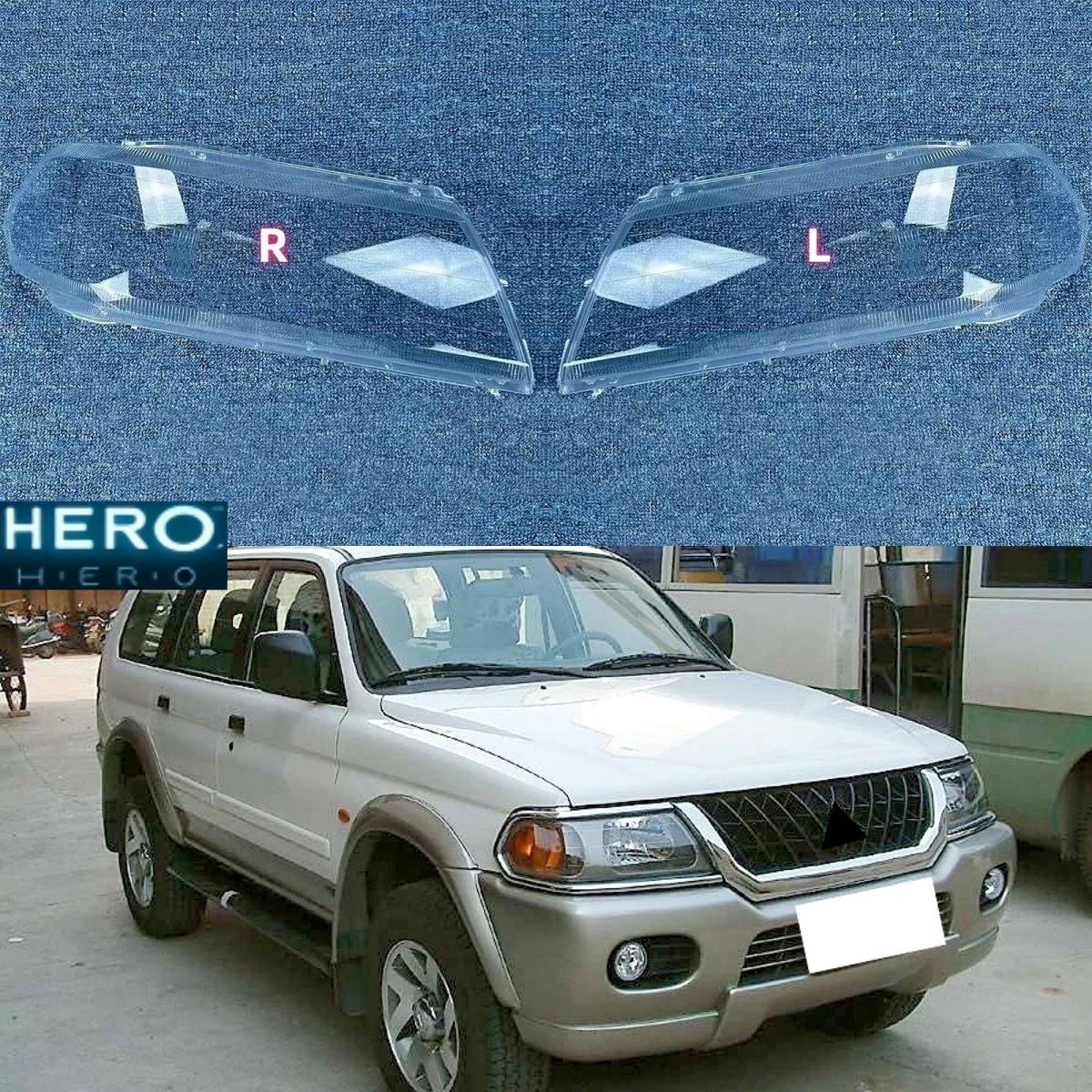 

Для Mitsubishi Sport Pajero Race фара, корпус, прозрачная маска, крышка фары, линза, плексиглас, замена оригинального абажура