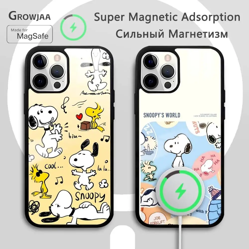 

Bestselling SS-noopyS phone case for iPhone 17 16 15 14 13 12 11 Pro Max Plus Mini Magsafe Magnetic Wireless Mirror Funda