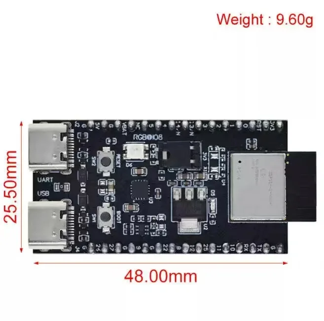 ESP32-H2-DevKitM WiFi+Bluetooth Série H2 Thread/Zigbee/BLE ESP32-H2 ESP32-H2-DevKitM-1-N4 ESP32-H2-MINI-1 Pour Arduino
