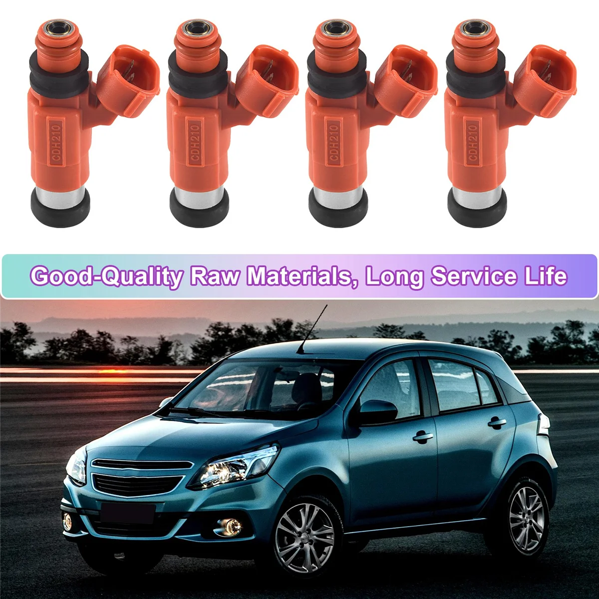 Elegante ugello di iniezione di carburante da 4 pezzi/set per Chrysler Dodge Mitsubishi Chevrolet Suzuki CDH210 0280155723   INP-771 MD 319791