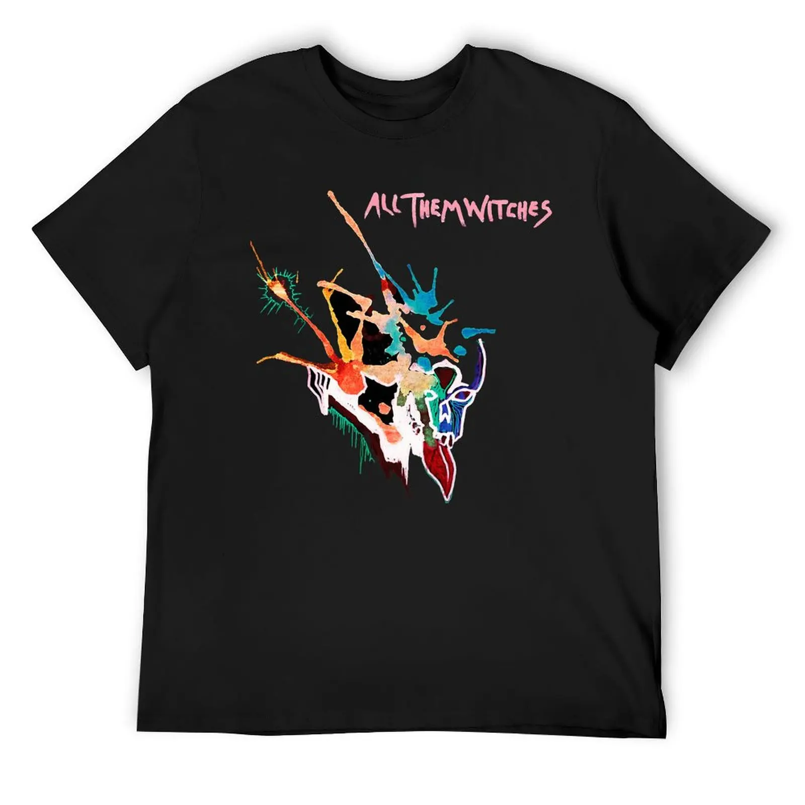 

All them witches ATW colorful skull design T-Shirt summer 2025 oversized t shirt topping oversized t shirt men