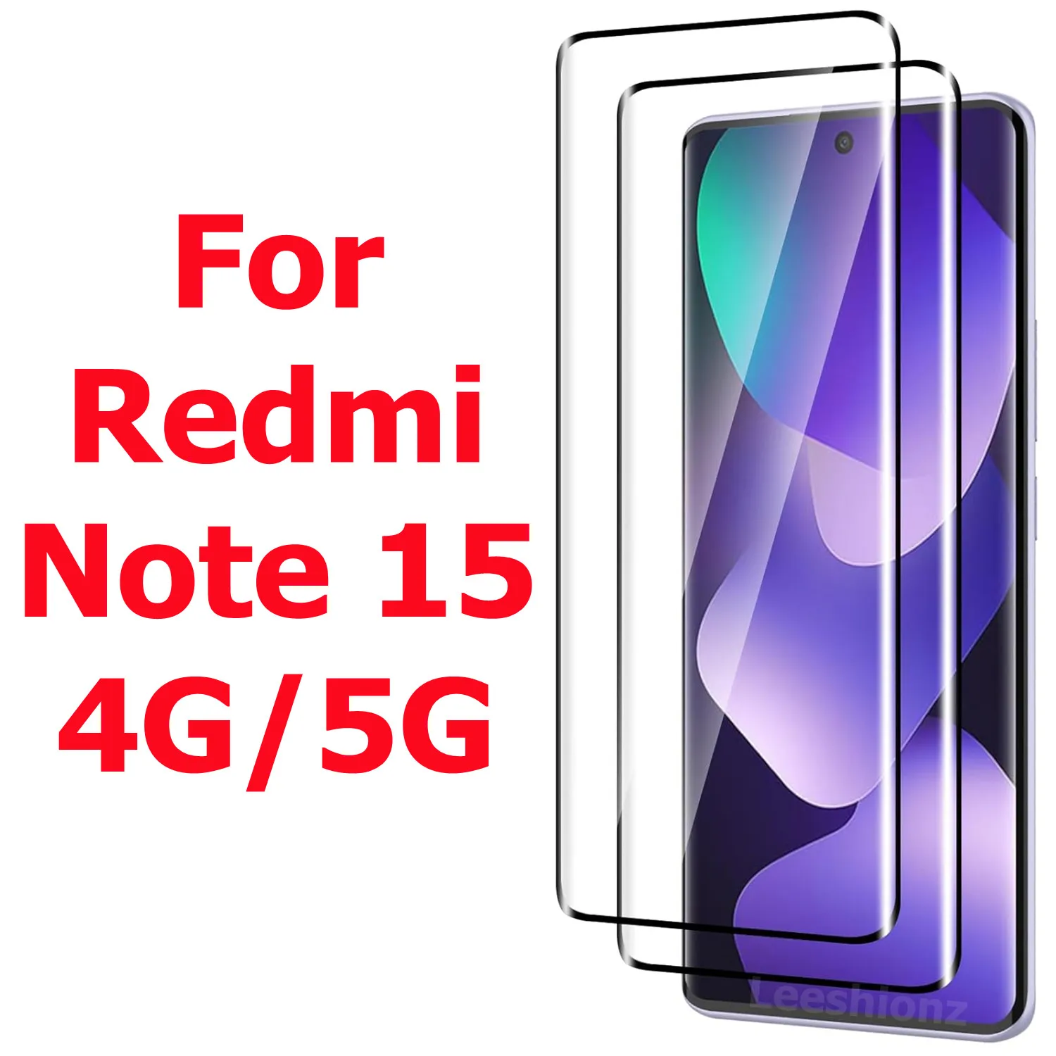 

Screen protector For Xiaomi Redmi Note 15 4G/5G Tempered Glass Transparent Clear Anti Scratch