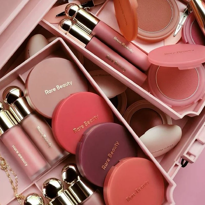 Hot Rare Beauty Happy Hope Alive Rubor en Crema Textura Puré de Patata, Líquido Mate de Larga Duración, Hidratante, Brillo Labial, Maquillaje y Cosméticos