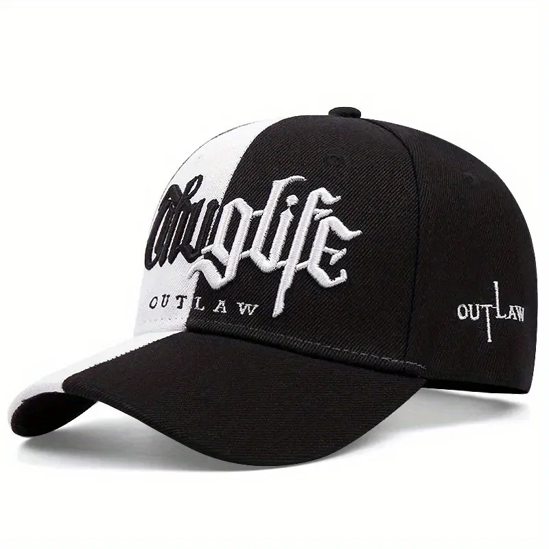 1 Pcs Fashion Fastball CAP Thuglife Embroidery Hiphop Baseball Cap Snapback Hat Adult Outdoor Casual Sun Casual Bone Adjustable