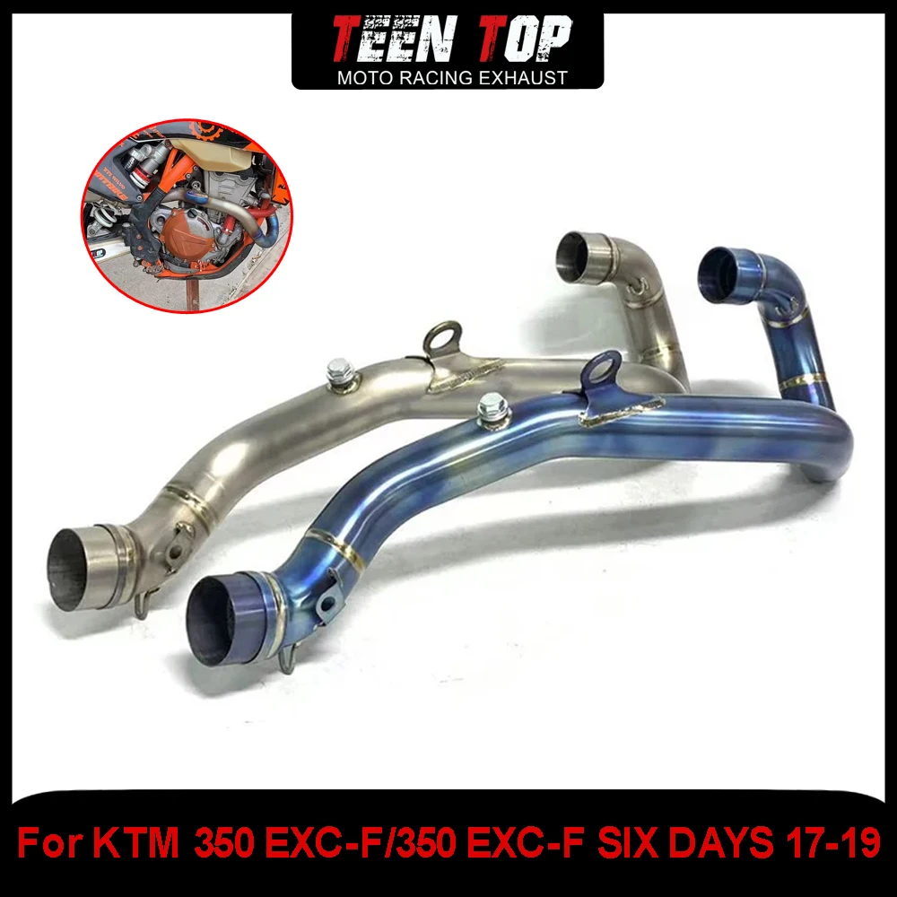 

Offroad Bike Front Connection Pipe For KTM 350 EXC-F/350 EXC-F SIX DAYS Exhaust Elbow Titanium 350 exc-f 2017-2019 Exhaust Pipe