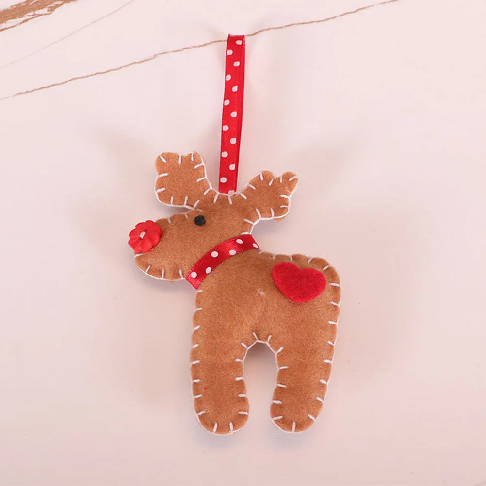 

3Pcs Christmas Adornment Reindeer Gingerbread Pendant Eco Friendly Gift Xmas Tree Ornament Christmas Adornment
