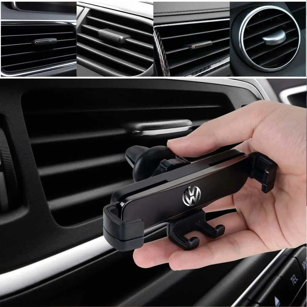 Car Phone Holder Universal Mobile Stand Air Vent Clip GPS Support Bracket For Volkswagen Vw Tiguan Jetta Mk6 Scirocco Polo Golf