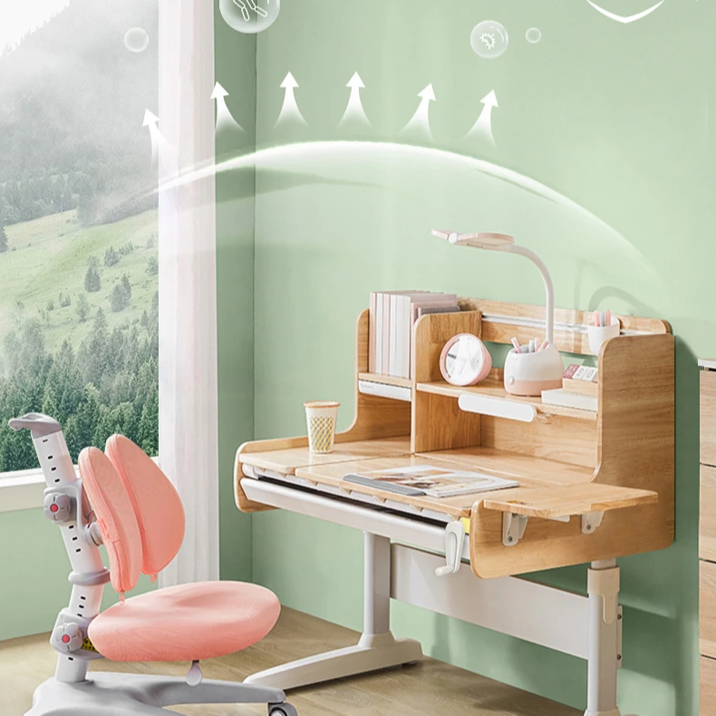 

China Supplier Wooden Children Cartoon Study Table and Chair Set Children Furniture for Sale