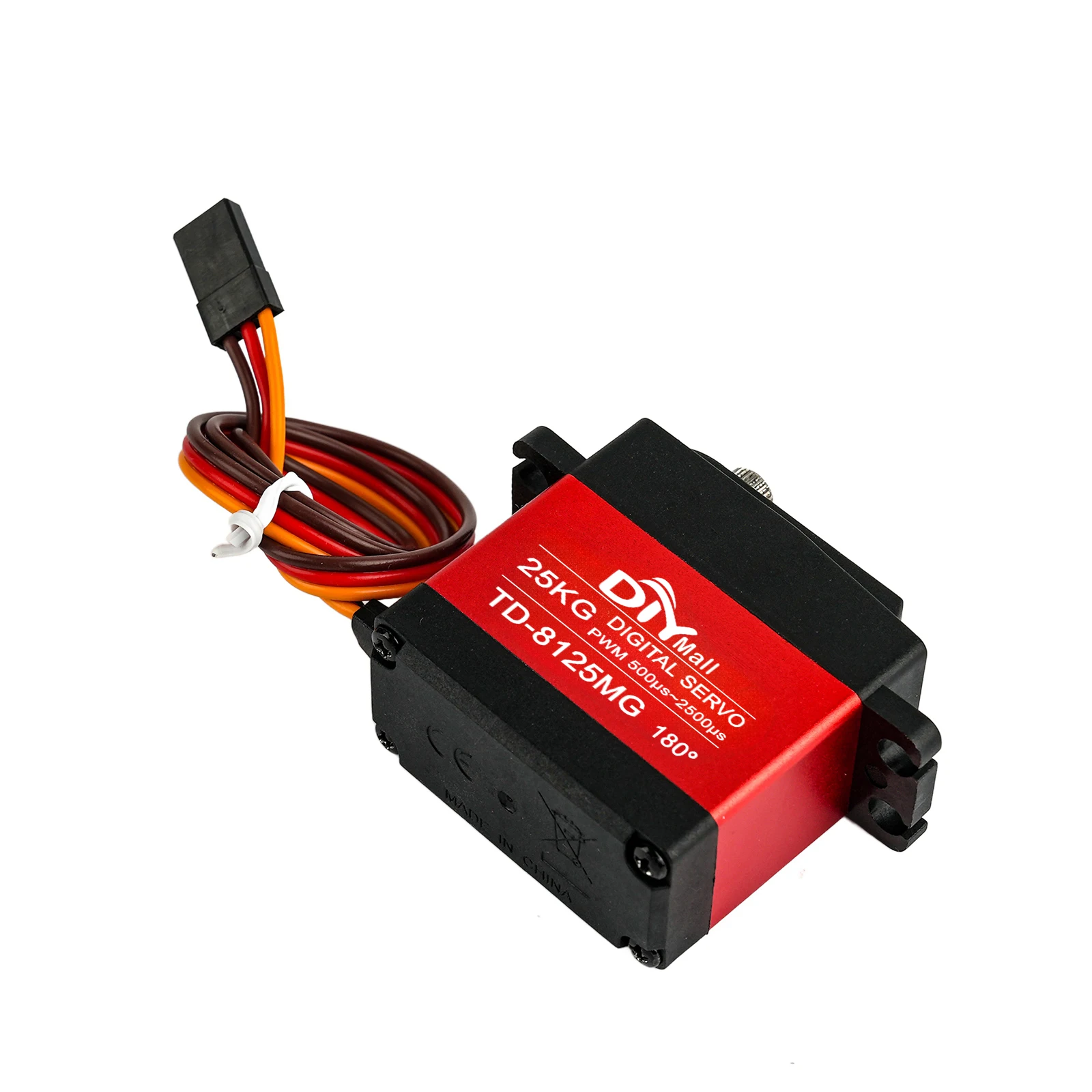 TD-8125MG 25kg High Torque Digital Servo 7.2V CNC Aluminum Metal Gear Waterproof Motor for 1/8 1/10 RC Car Robot Arm Accessories