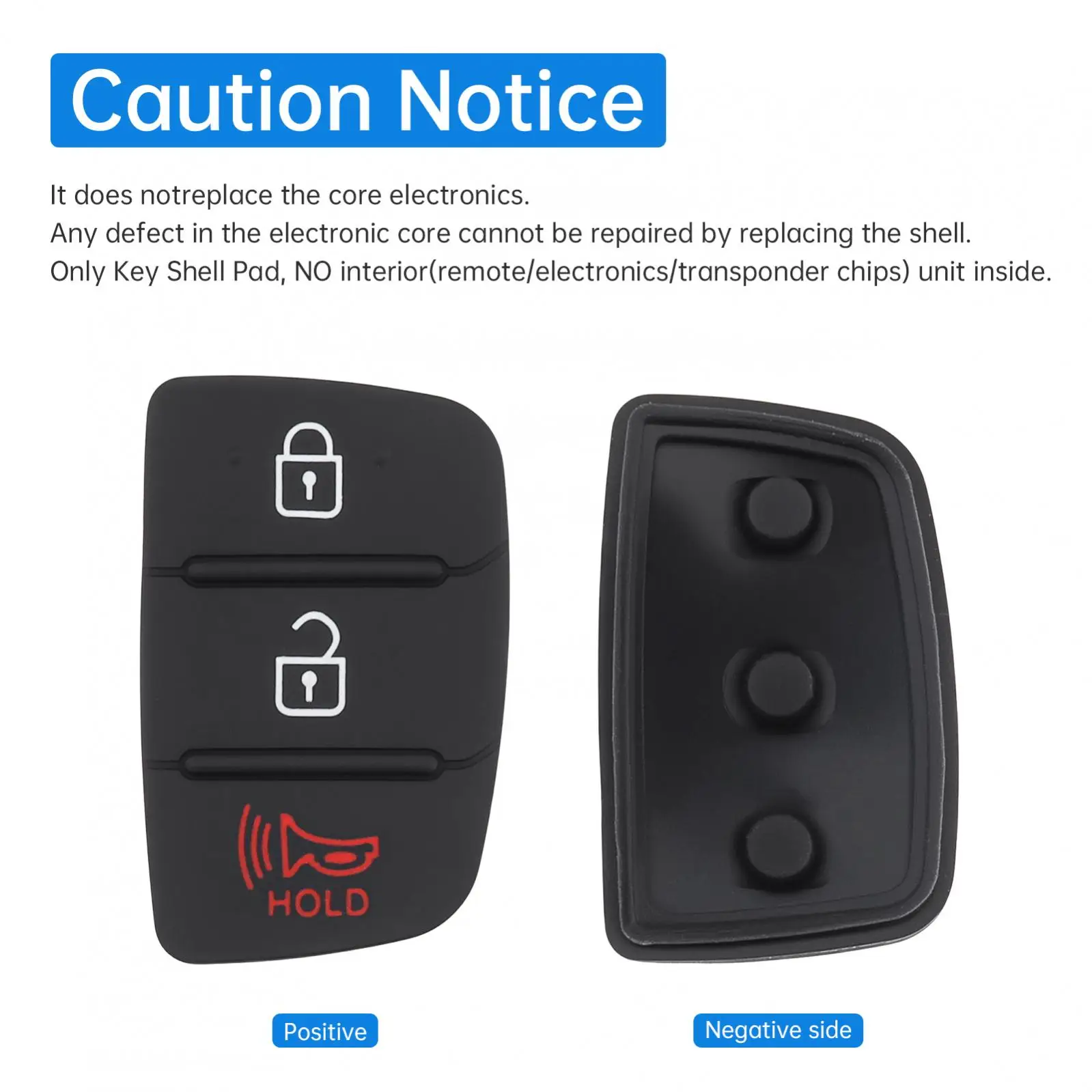 3 botões chave remota do carro fob caso capa apto para hyundai santa fe so nata sport 2013 - 2019 keyless entrada chave escudo inserção teclado
