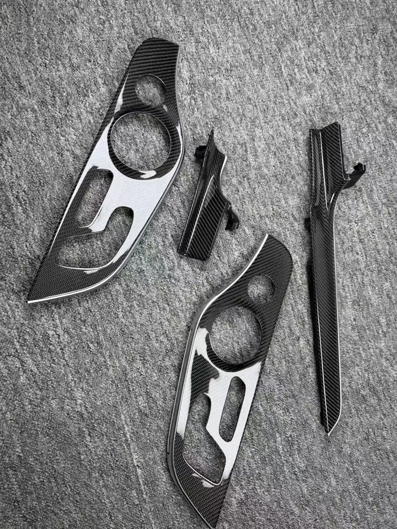 For  C Coolpad C200 Coupe OLIVER Two-door Coupe Central Control Panel Door Panel Trim True Carbon Fiber