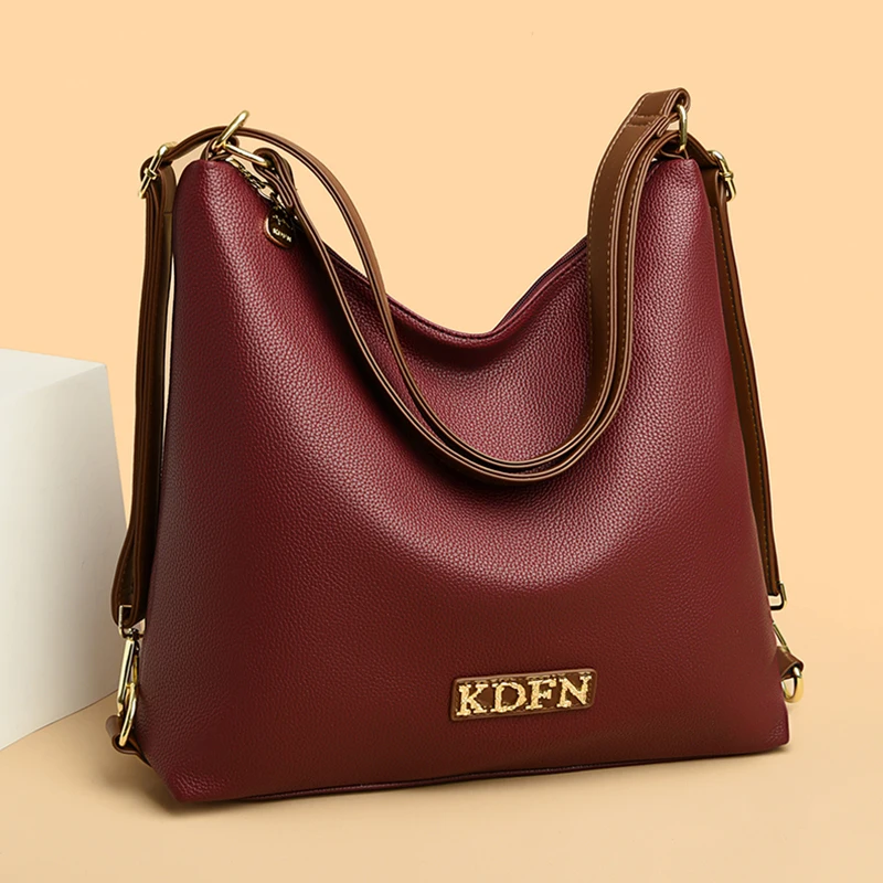 2024 New Famous Luxury Designer Women\'s Shoulder Bag High Quality Texture Solid Color Ladies Handbag Girls Fashion Trend Wallet