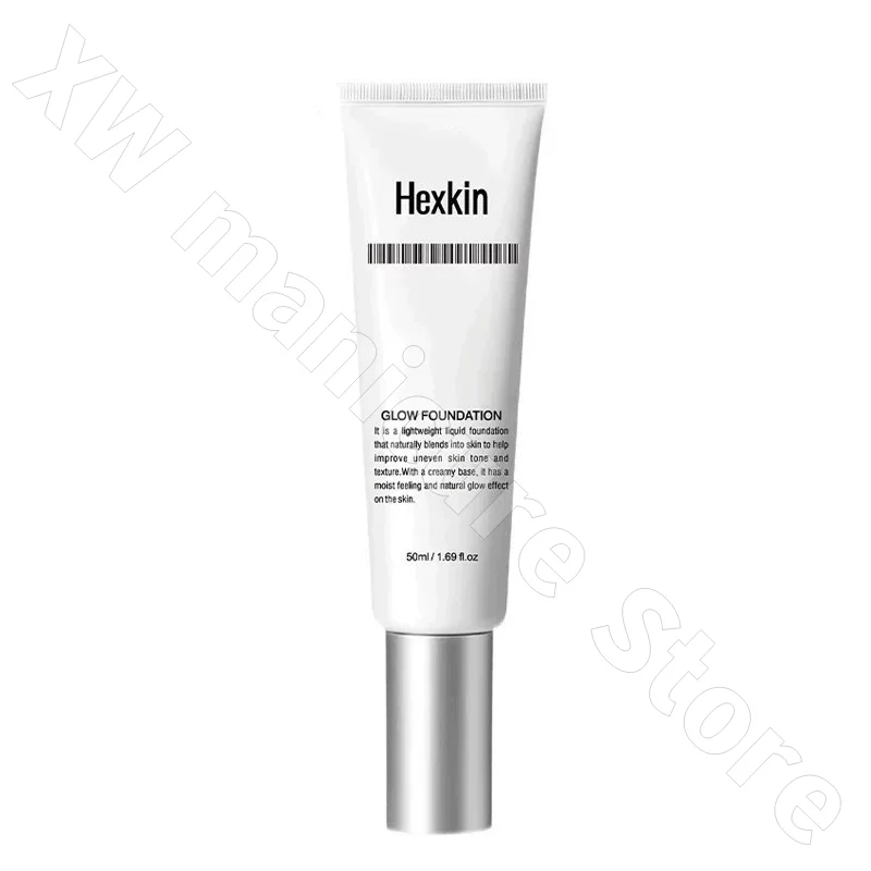 Hexin heshiqin base líquida hidratante e iluminadora tom de pele isolamento creme de churrasco corretivo proteção solar 50ml